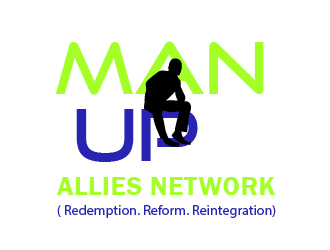 MAN UP ALLIES NETWORK ( Redemption. Reform. Reintegration) logo design by chumberarto