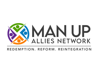 MAN UP ALLIES NETWORK ( Redemption. Reform. Reintegration) logo design by kunejo