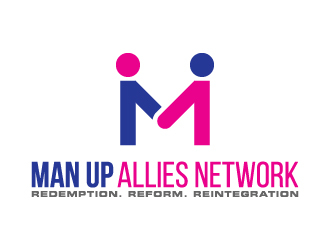 MAN UP ALLIES NETWORK ( Redemption. Reform. Reintegration) logo design by gateout