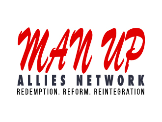MAN UP ALLIES NETWORK ( Redemption. Reform. Reintegration) logo design by pilKB
