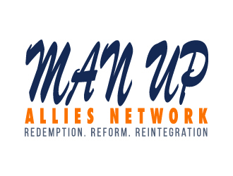 MAN UP ALLIES NETWORK ( Redemption. Reform. Reintegration) logo design by pilKB