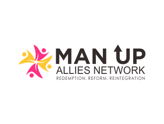 MAN UP ALLIES NETWORK ( Redemption. Reform. Reintegration) logo design by Greenlight