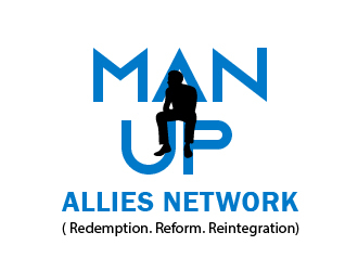 MAN UP ALLIES NETWORK ( Redemption. Reform. Reintegration) logo design by chumberarto