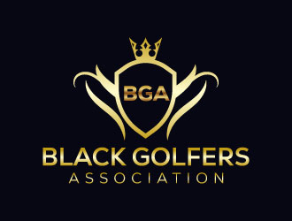 black golfers association (BGA) logo design by aryamaity