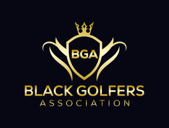 black golfers association (BGA) logo design by aryamaity