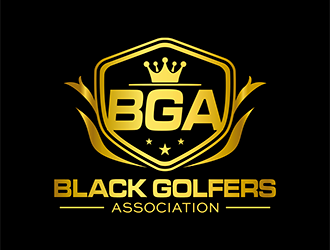 black golfers association (BGA) logo design by enzidesign