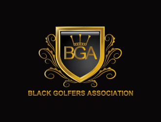 black golfers association (BGA) logo design by webmall