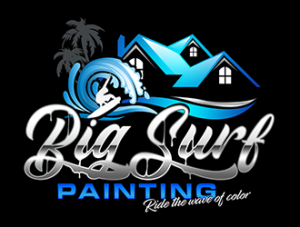 Big Surf Painting logo design by 3Dlogos