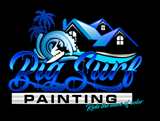 Big Surf Painting logo design by 3Dlogos