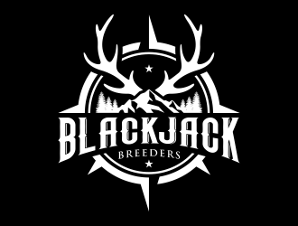 Blackjack Breeders logo design by yunda