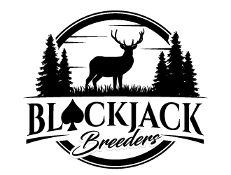 Blackjack Breeders logo design by jaize