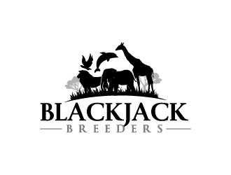 Blackjack Breeders logo design by Erasedink