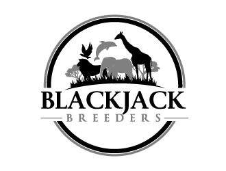 Blackjack Breeders logo design by Erasedink