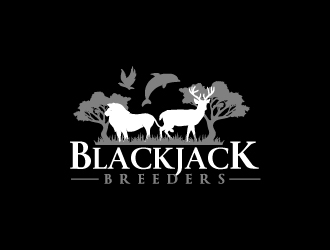 Blackjack Breeders logo design by Erasedink