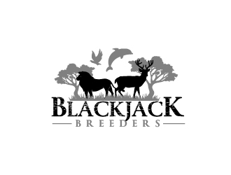 Blackjack Breeders logo design by Erasedink
