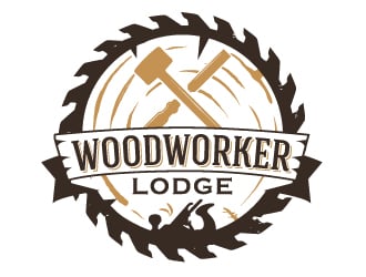 woodworker lodge logo design by akilis13
