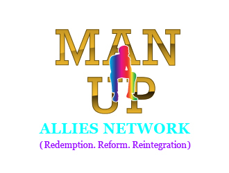 MAN UP ALLIES NETWORK ( Redemption. Reform. Reintegration) logo design by chumberarto