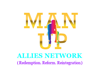 MAN UP ALLIES NETWORK ( Redemption. Reform. Reintegration) logo design by chumberarto