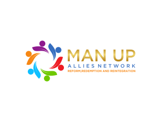 MAN UP ALLIES NETWORK ( Redemption. Reform. Reintegration) logo design by GassPoll