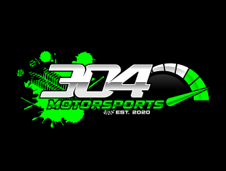 304Motorsports logo design by ekitessar