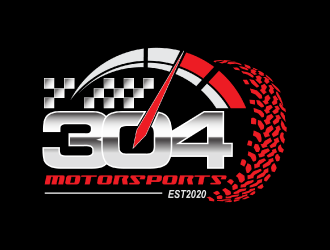 304Motorsports logo design by nona