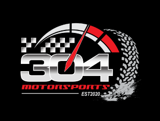 304Motorsports logo design by nona