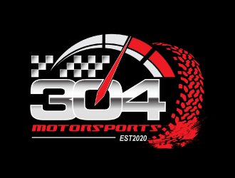 304Motorsports logo design by nona