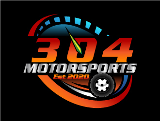 304Motorsports logo design by LogoQueen