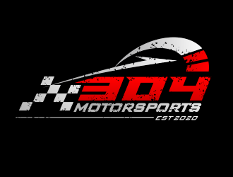 304Motorsports logo design by M J