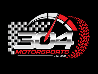 304Motorsports logo design by nona