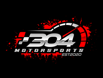 304Motorsports logo design by Gopil