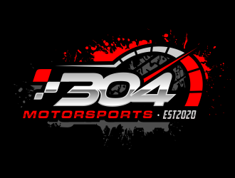 304Motorsports logo design by Gopil