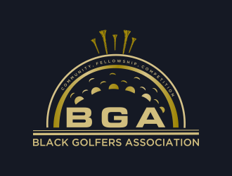 black golfers association (BGA) logo design by Mahrein