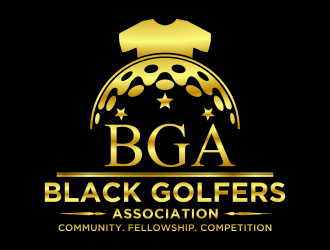 black golfers association (BGA) logo design by agus