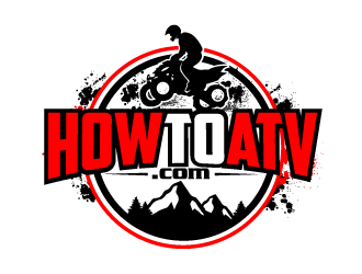 HowtoATV.com logo design by ElonStark