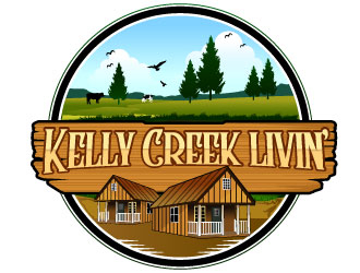Kelly Creek livin’ logo design by LogoQueen