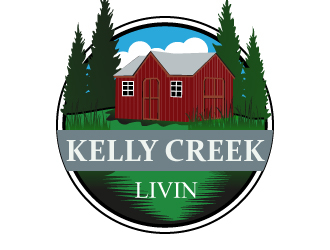 Kelly Creek livin’ logo design by LogoQueen
