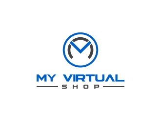 My Virtual Shop logo design by DMC_Studio