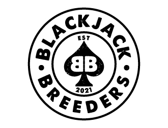 Blackjack Breeders logo design by Mirza