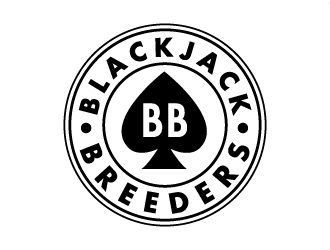 Blackjack Breeders logo design by pilKB