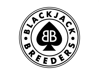 Blackjack Breeders logo design by pilKB