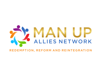 MAN UP ALLIES NETWORK ( Redemption. Reform. Reintegration) logo design by GassPoll