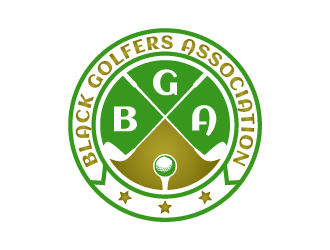 black golfers association (BGA) logo design by Putraja