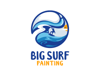 Big Surf Painting logo design by Fajar Faqih Ainun Najib