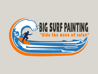 Big Surf Painting logo design by pilKB