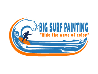 Big Surf Painting logo design by pilKB