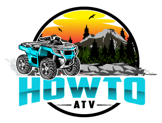 HowtoATV.com logo design by Suvendu