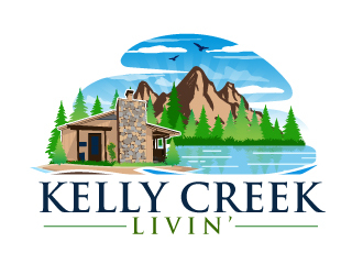 Kelly Creek livin’ logo design by ElonStark