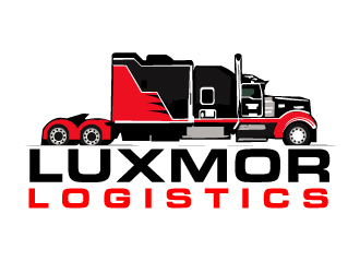 Luxmor Logistcs  logo design by ElonStark