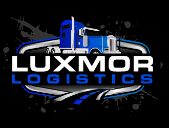 Luxmor Logistcs  logo design by ElonStark